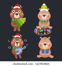 
Cute Cartoon Christmas vector.