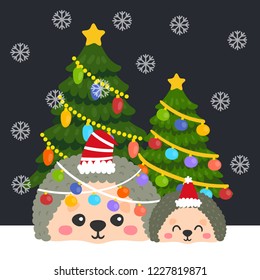 
Cute Cartoon Christmas vector.
