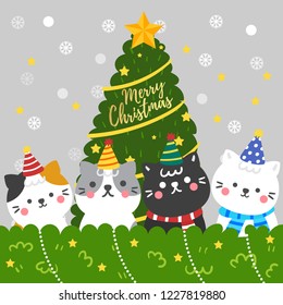 
Cute Cartoon Christmas vector.