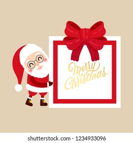Cute Cartoon Christmas vector, Christmas card.