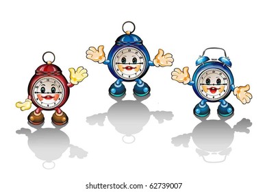 süße Cartoon-Uhren