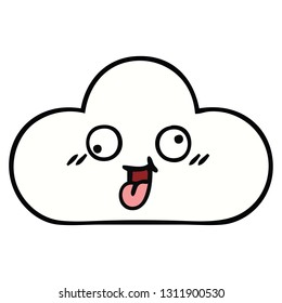 cute cartoon of a cloud