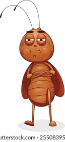  Cute cartoon cucaracha mal sentimiento