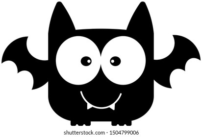 cute cartoon comic halloween bat