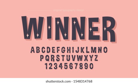 Cute Cartoon Comics Artistic Font Typography Design