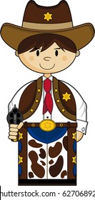 Cute Cartoon Cowboy