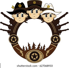 Cute Cartoon Cowboy