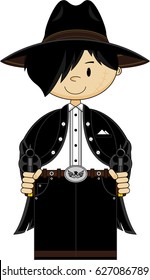 Cute Cartoon Cowboy
