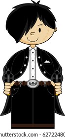 Cute Cartoon Cowboy
