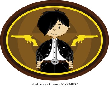 Cute Cartoon Cowboy