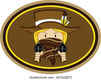 Cute Cartoon Cowboy