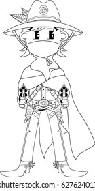 Cute Cartoon Cowboy