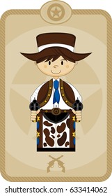 Cute Cartoon Cowboy