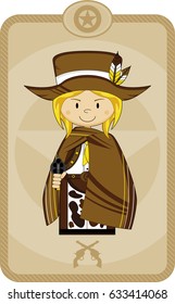 Cute Cartoon Cowboy
