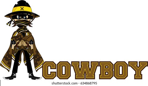 Cute Cartoon Cowboy