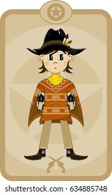 Cute Cartoon Cowboy