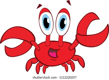 Cute cartoon crab