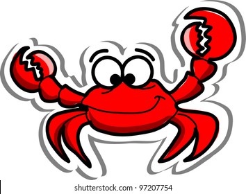 Cute cartoon crab