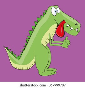 Cute Cartoon Crocodile