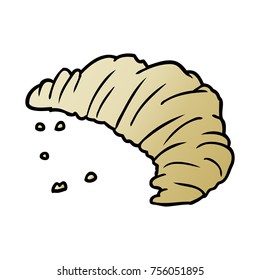 süßer Cartoon-Croissant