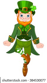 Caricatura corta Dancing Leprechaun 