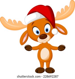 Cute cartoon deer