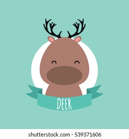 Cute Cartoon deer