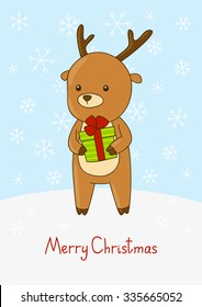 Cute cartoon deer  for Your design