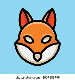 Cute cartoon design with fox animal character