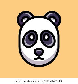 Cute cartoon design with panda animal character