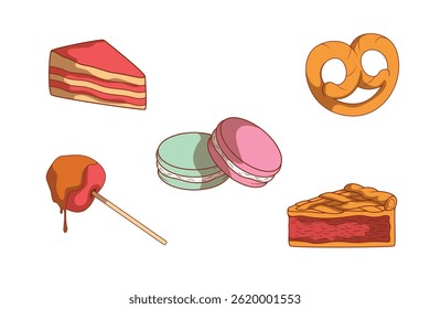 Cute Cartoon Dessert Set Collection