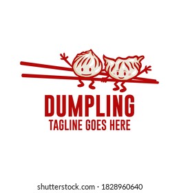 Cute cartoon Dim Sum doodle drawing. Traditional Chinese dumplings with funny smiling faces. Design element for logo, poster, card, banner, emblem, t shirt. Vector illustration