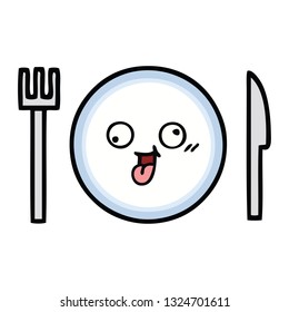 tira cómica de un plato de cena