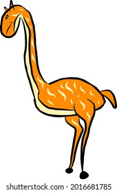 cute cartoon dino animal comic illustration