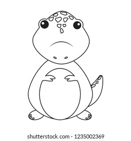 Cute cartoon dinosaur