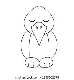 Cute cartoon dinosaur