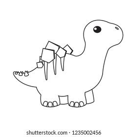 Cute cartoon dinosaur