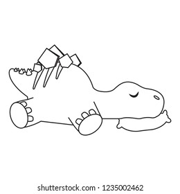 Cute cartoon dinosaur