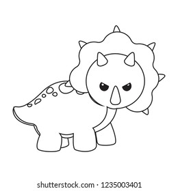 Cute cartoon dinosaur