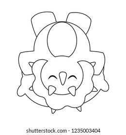 Cute cartoon dinosaur