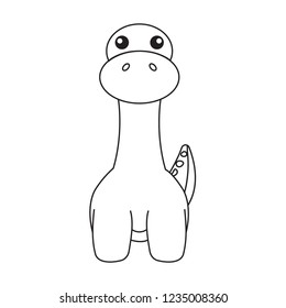 Cute cartoon dinosaur