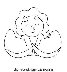Cute cartoon dinosaur