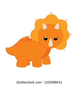 Cute cartoon dinosaur