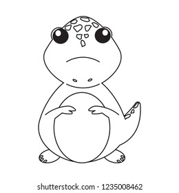 Cute cartoon dinosaur