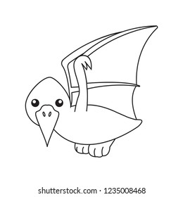 Cute cartoon dinosaur