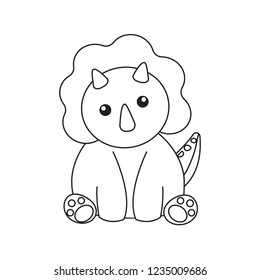 Cute cartoon dinosaur