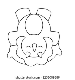 Cute cartoon dinosaur