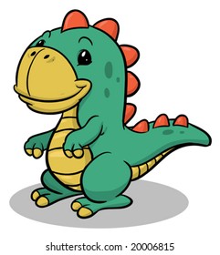 Cute cartoon dinosaur