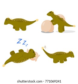 Cute cartoon dinosaur