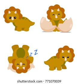Cute cartoon dinosaur